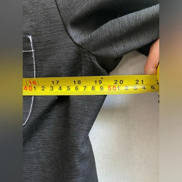 Silkland 3/4 sleeve button silk pea coat Sz 12 - Picture 6 of 9